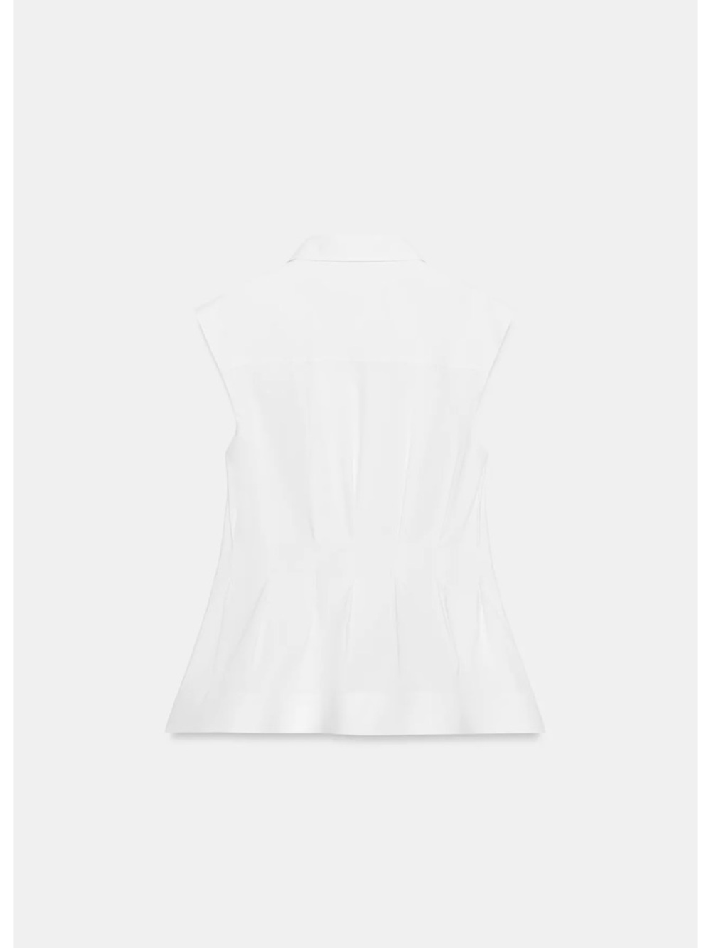 ZARA PLEATED SLEEVELESS SHIRT ZW COLLECTION - Picture 5 of 7